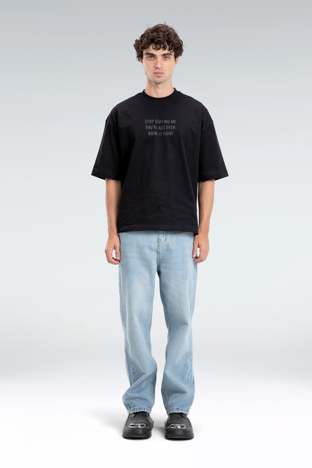 printed text t-shirt