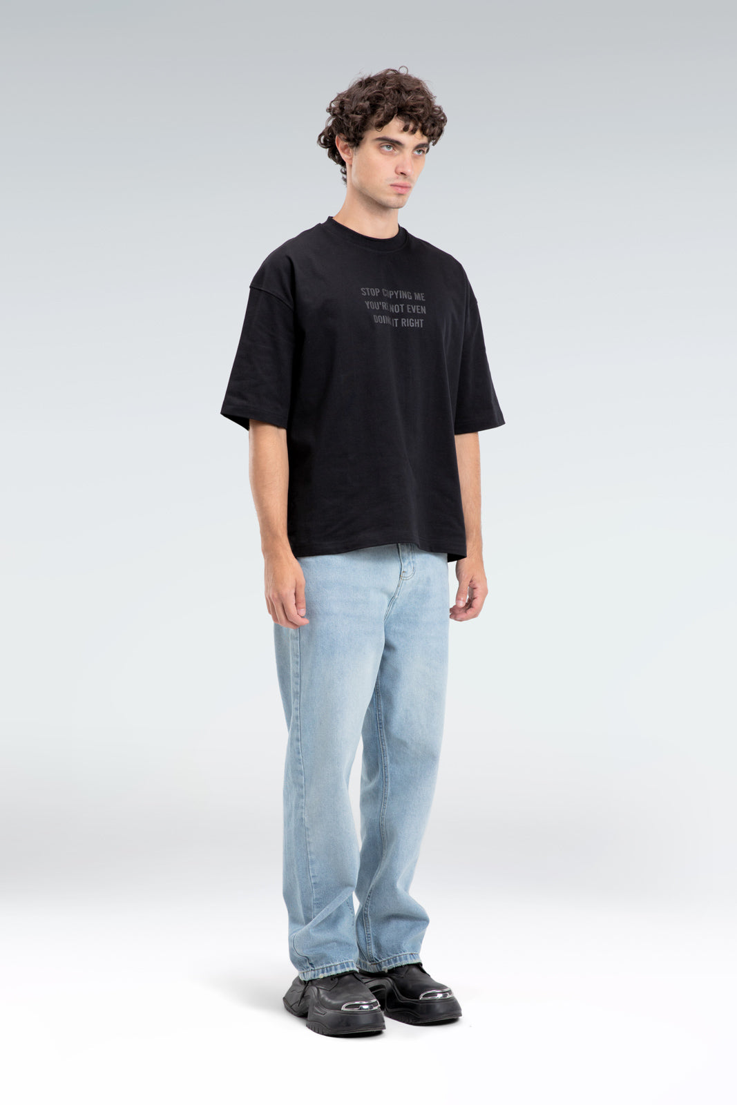 printed text t-shirt