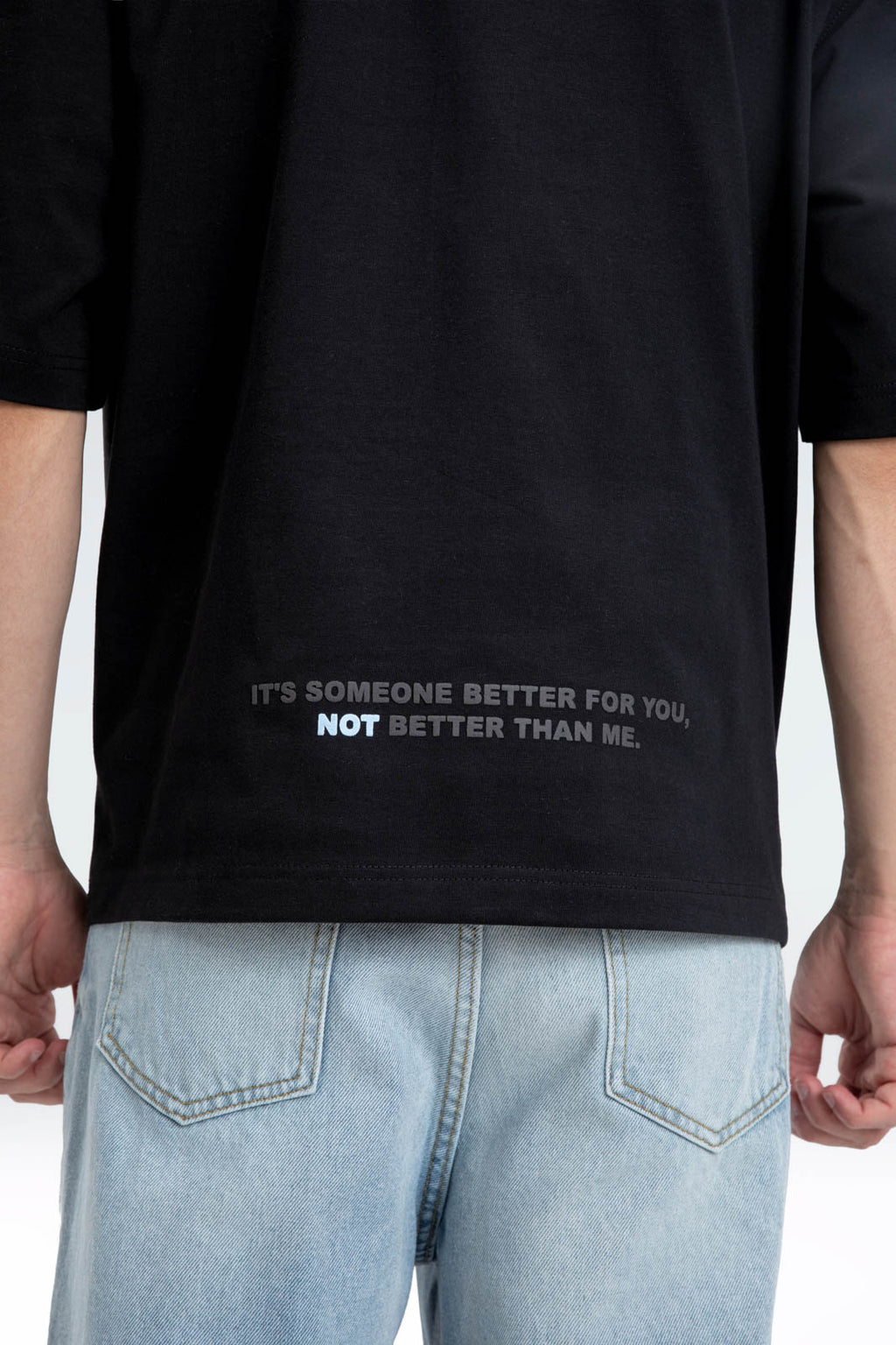 printed text t-shirt