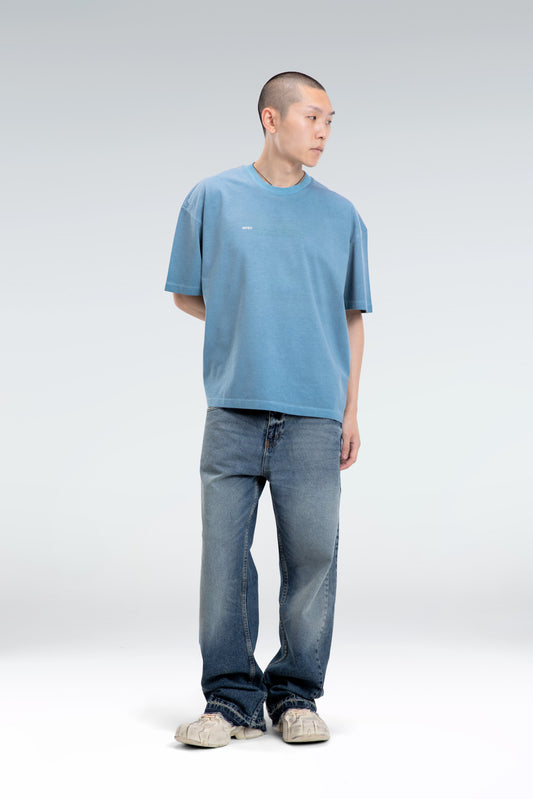 washed text t-shirt