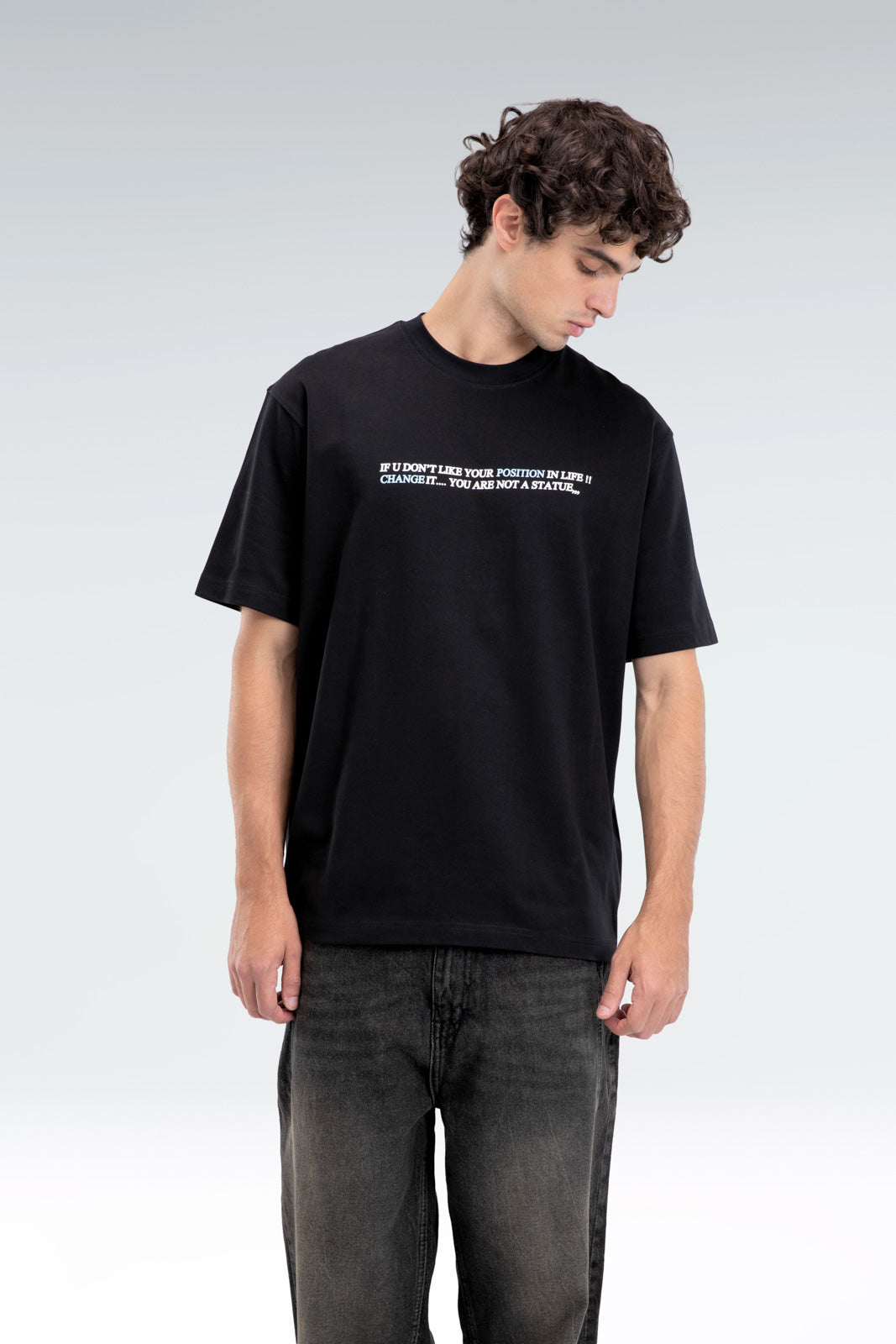 printed slogan t-shirt