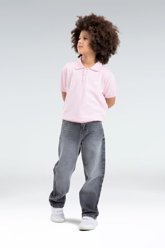 knitted polo t-shirt