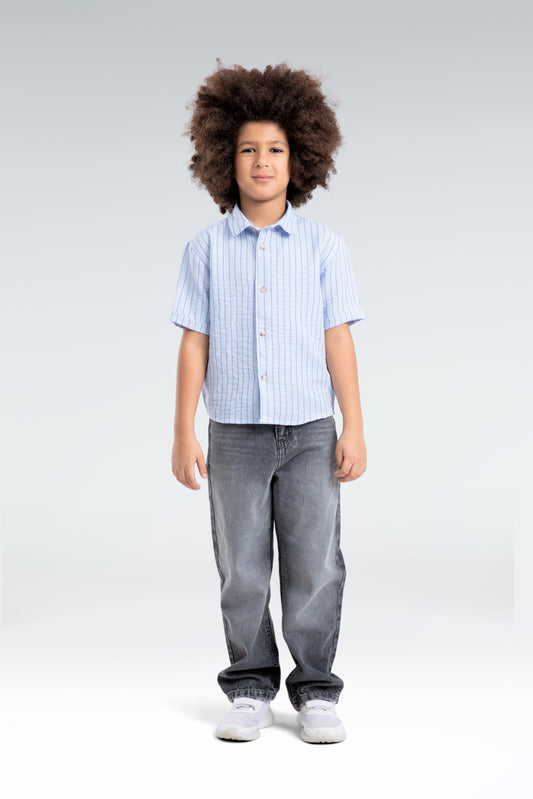 short sleeve striped shirt