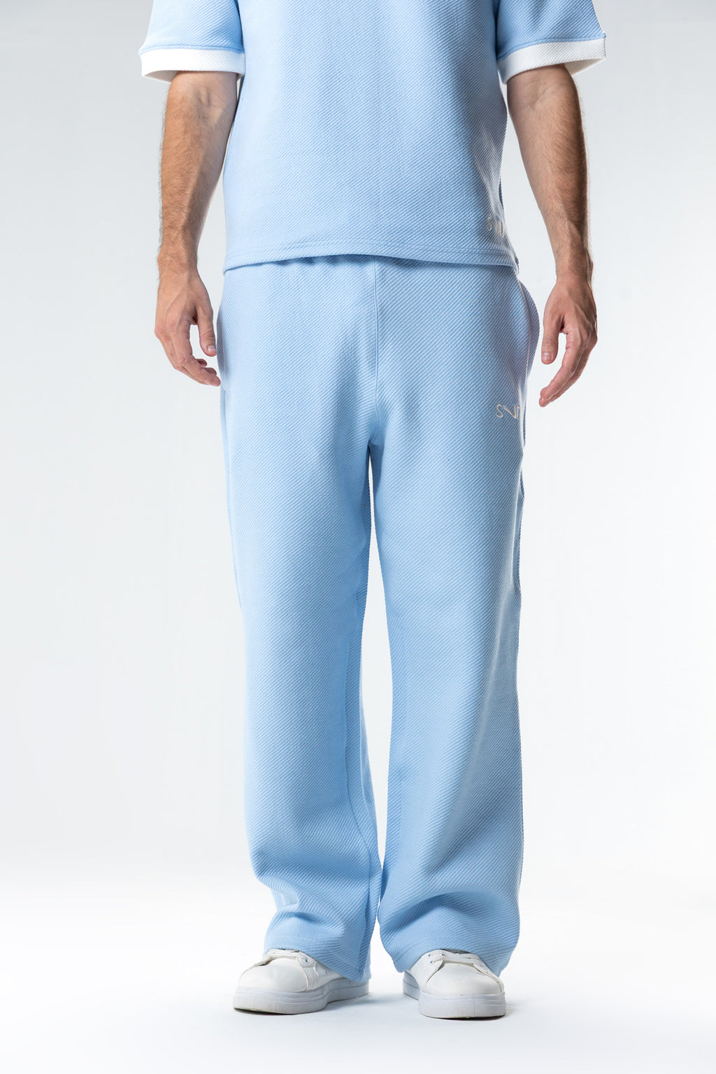 jacquard embroidered sweatpants