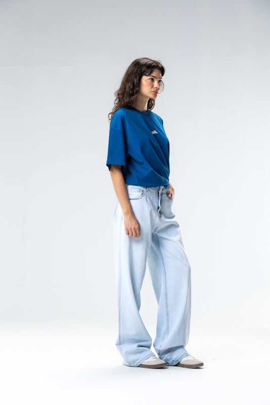 washed embroidered t-shirt