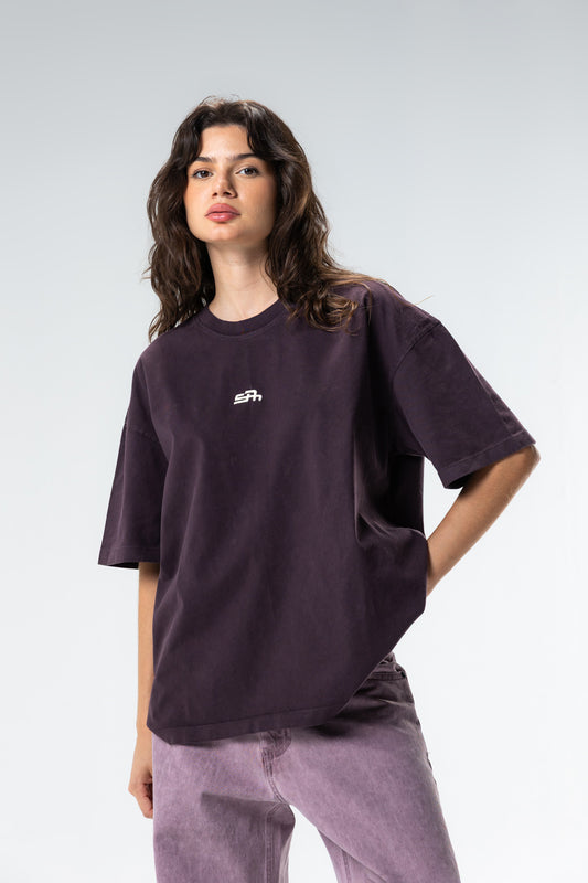 washed embroidered t-shirt