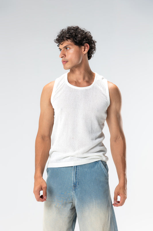 open work tank top