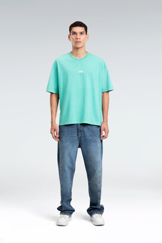 washed embroidered t-shirt