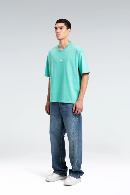 washed embroidered t-shirt
