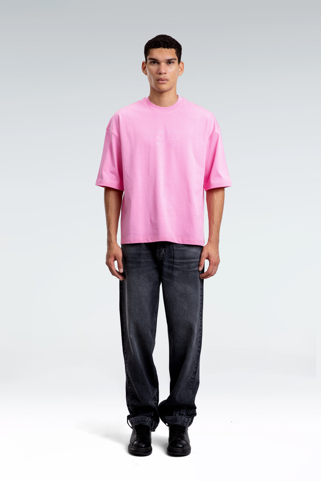 printed text t-shirt