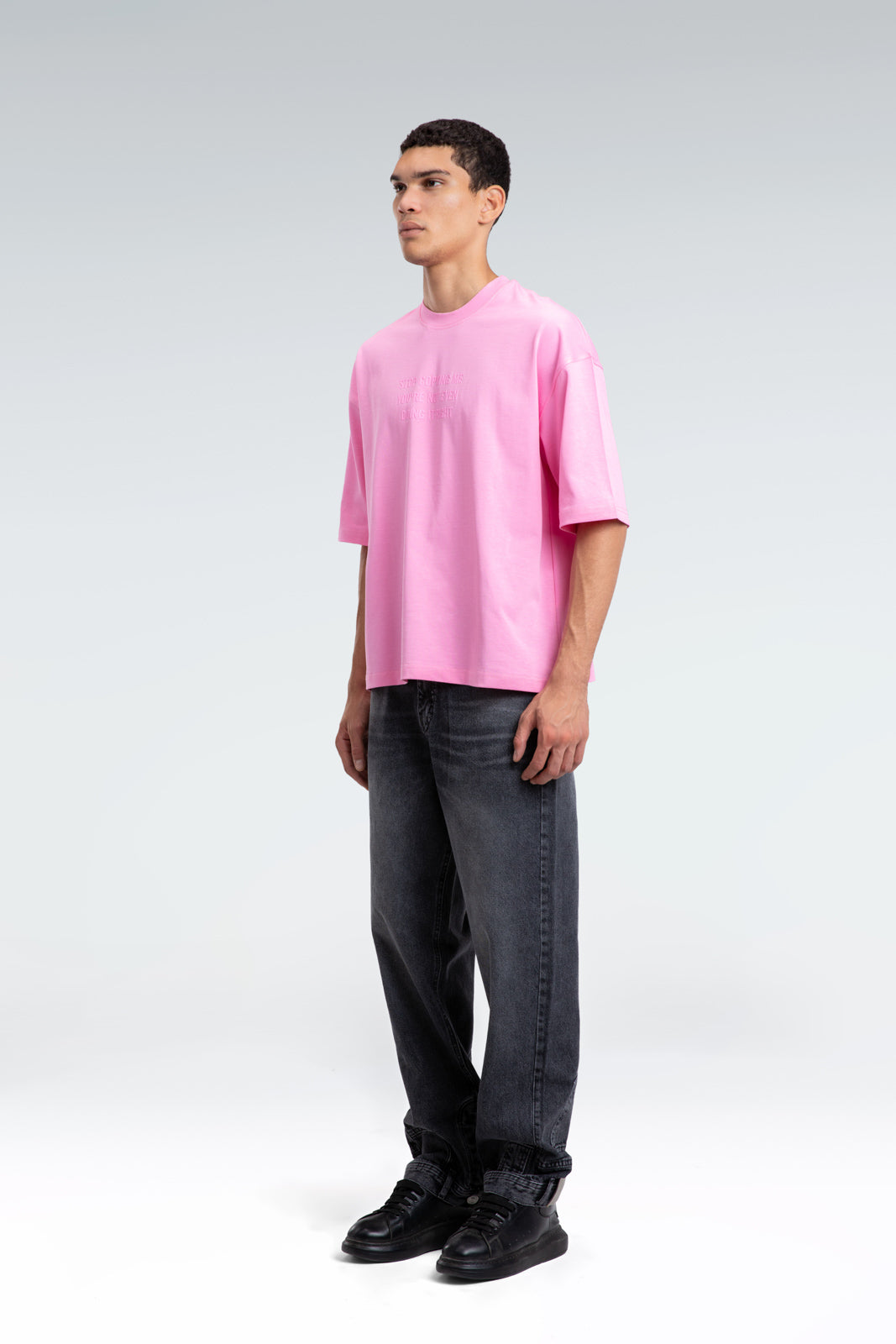 printed text t-shirt