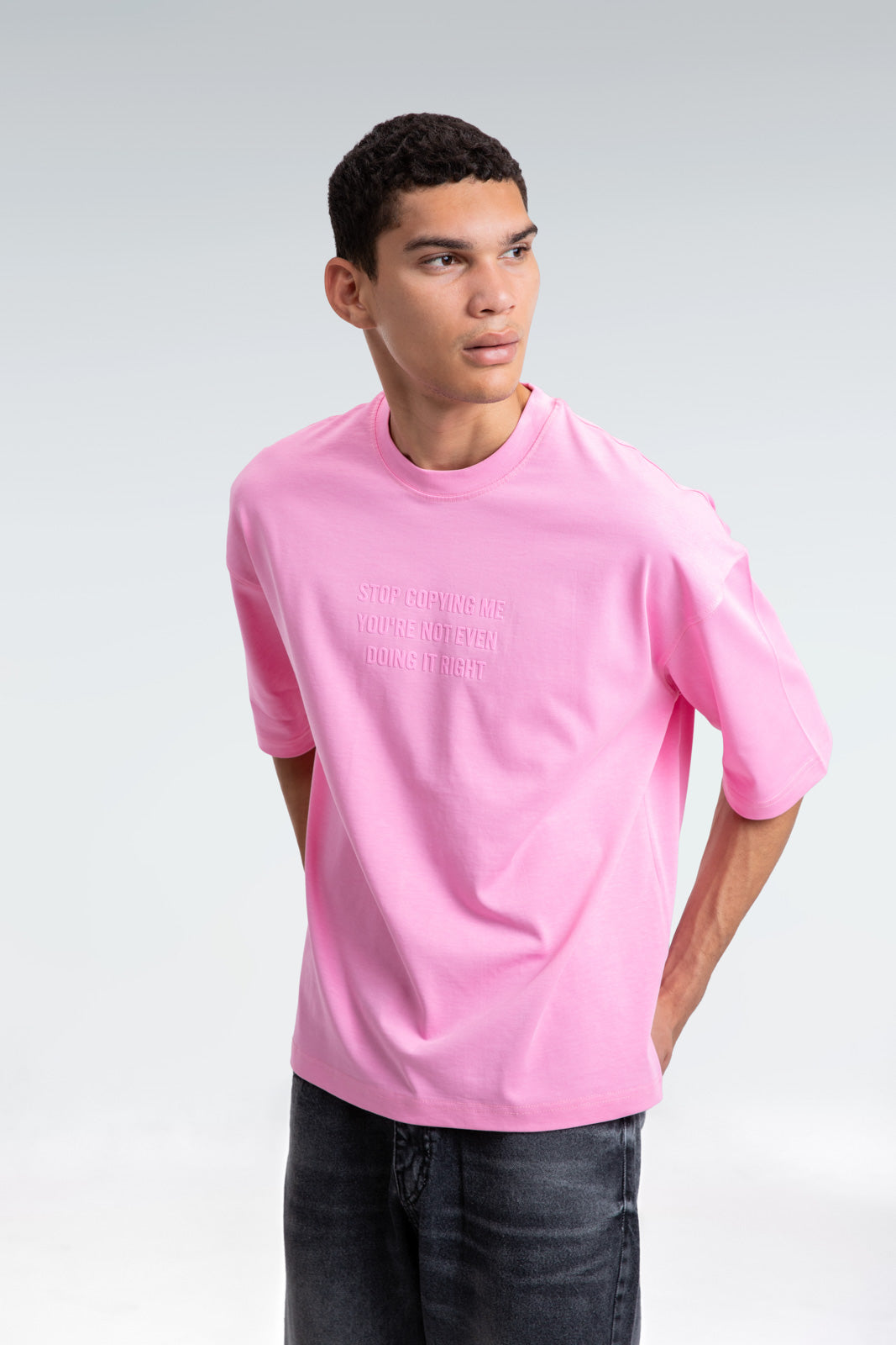 printed text t-shirt