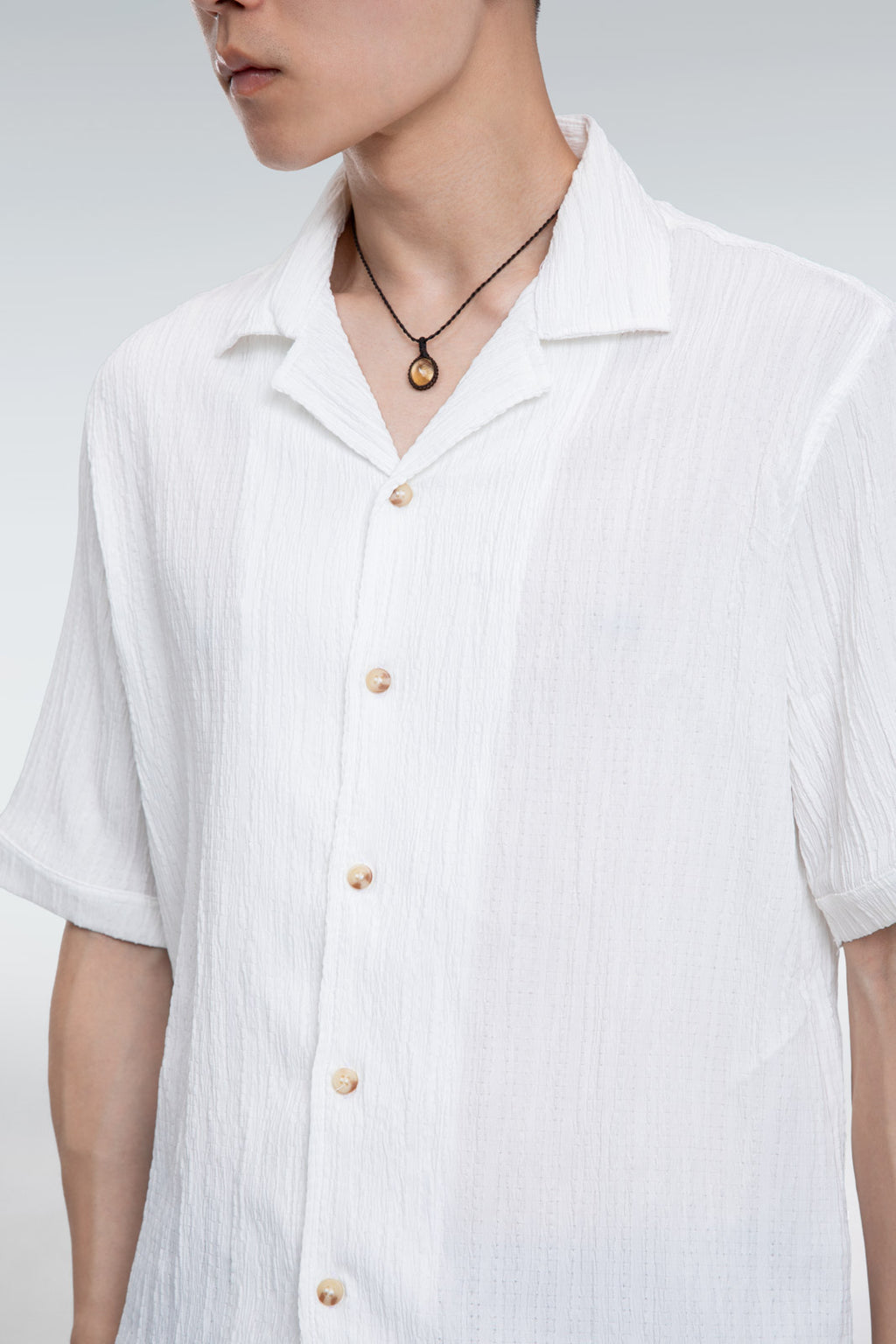 textured  jacquard shirt