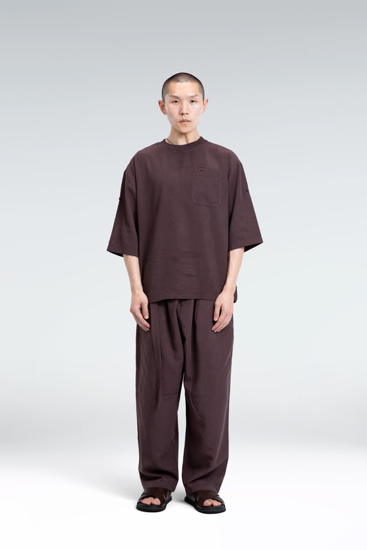100% linen pleated part-set