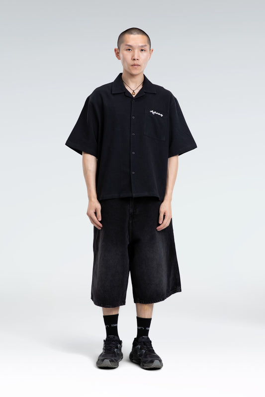 cotton linen embroidered shirt