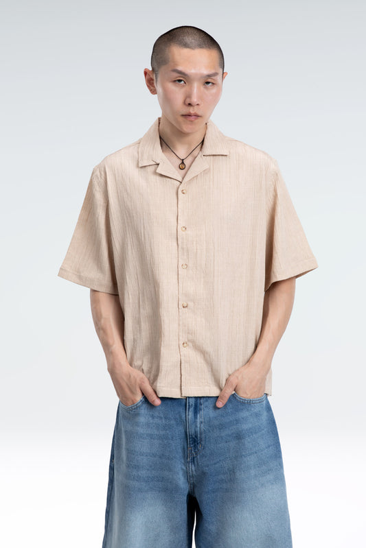 textured  jacquard shirt