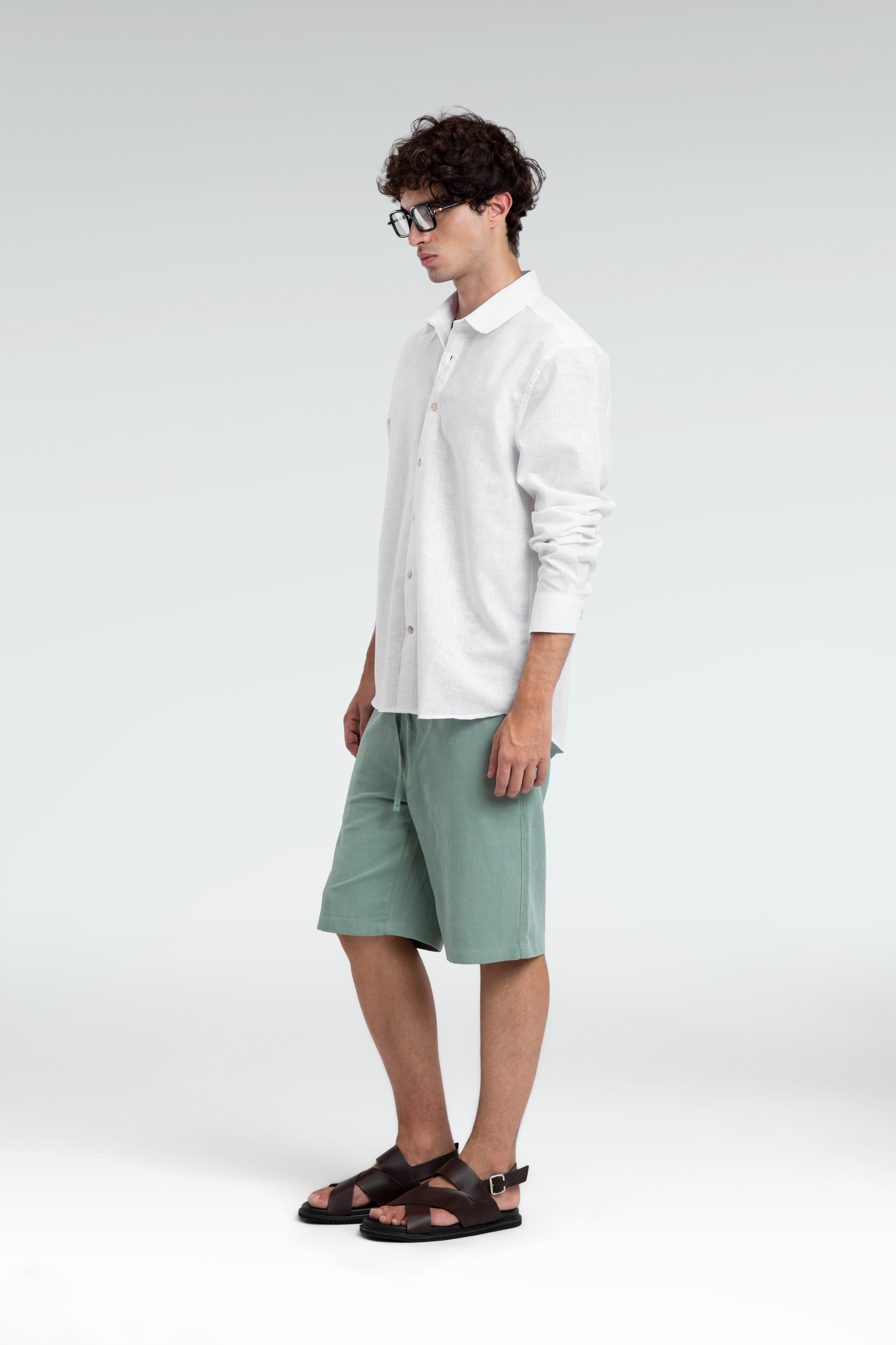 cotton linen short