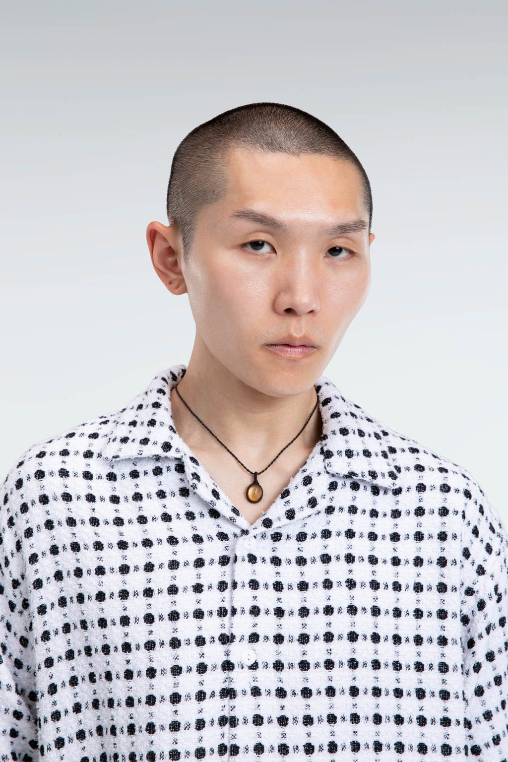 contrast jacquard shirt