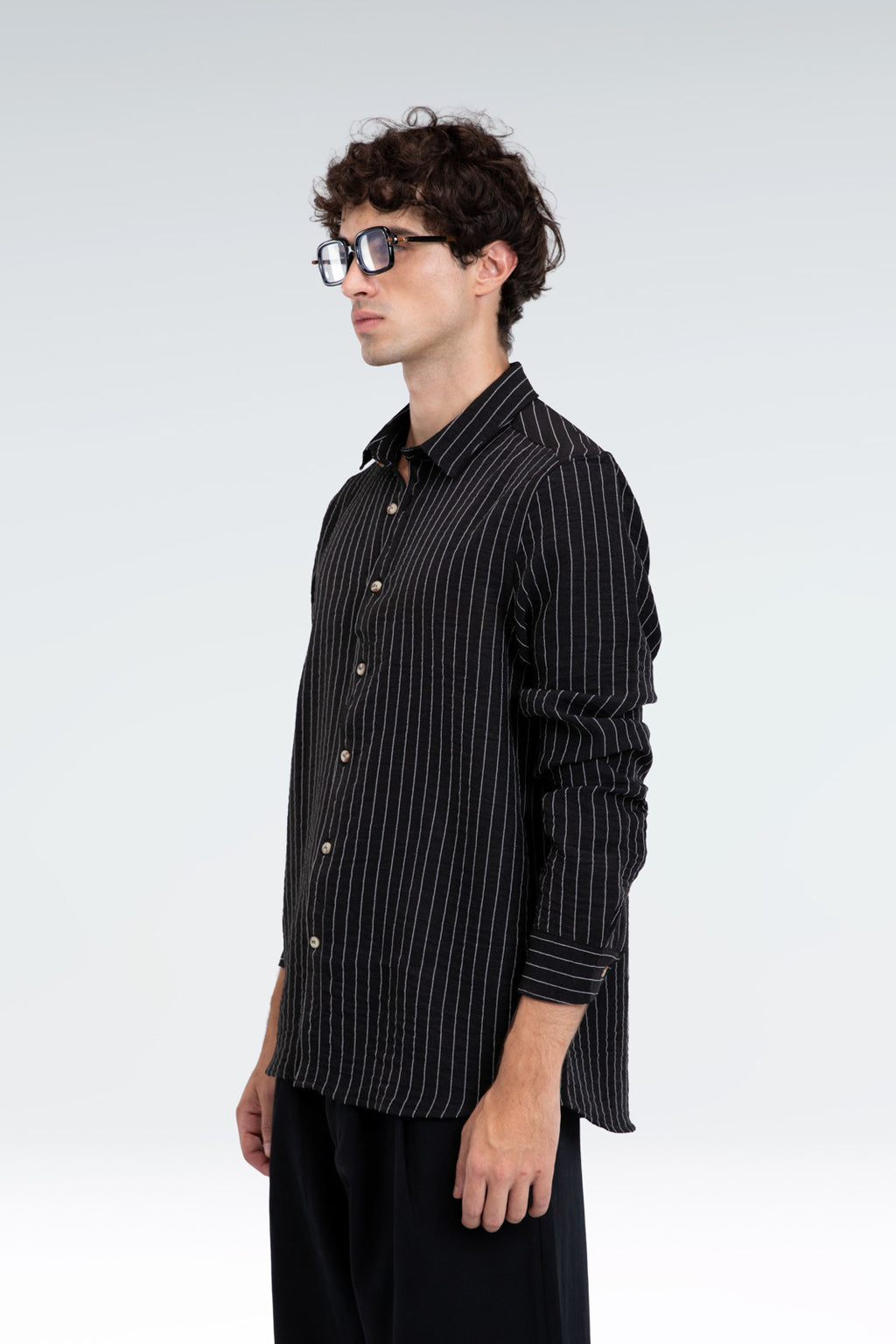 striped blend shirt