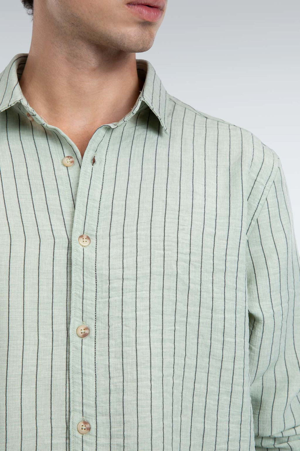 striped blend shirt