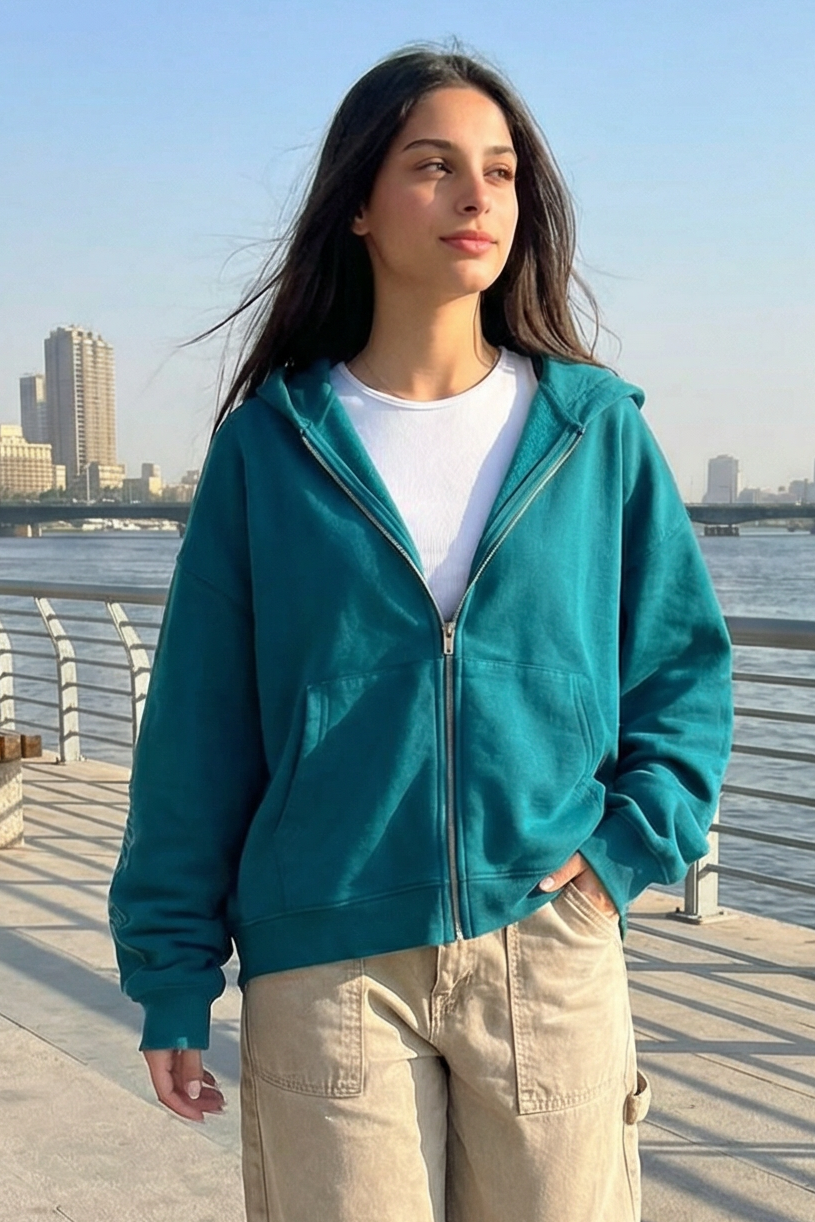 embroidered sweatshirt