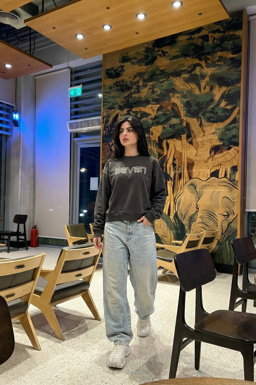 embroidered sweatshirt