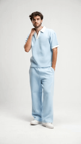 jacquard embroidered sweatpants