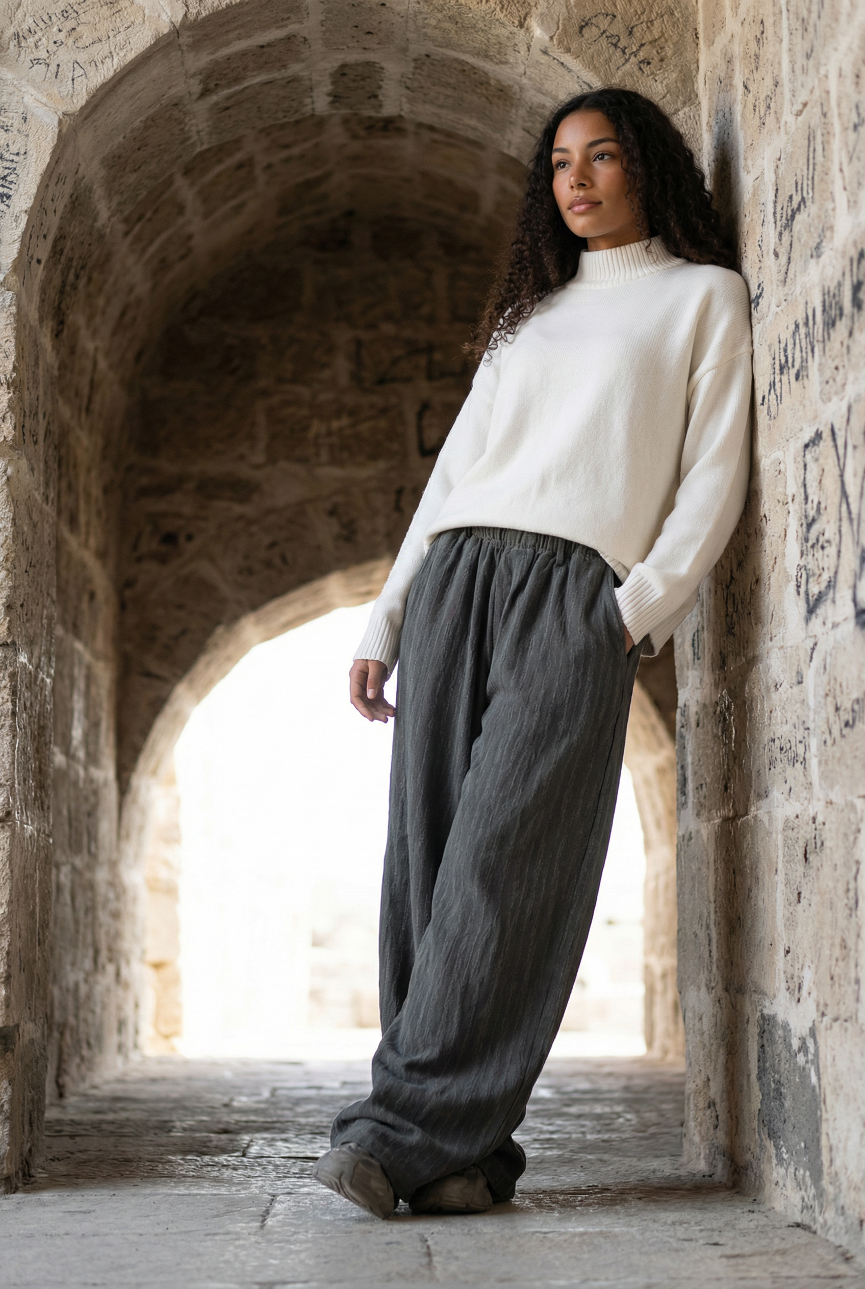 basic high neck knitwear