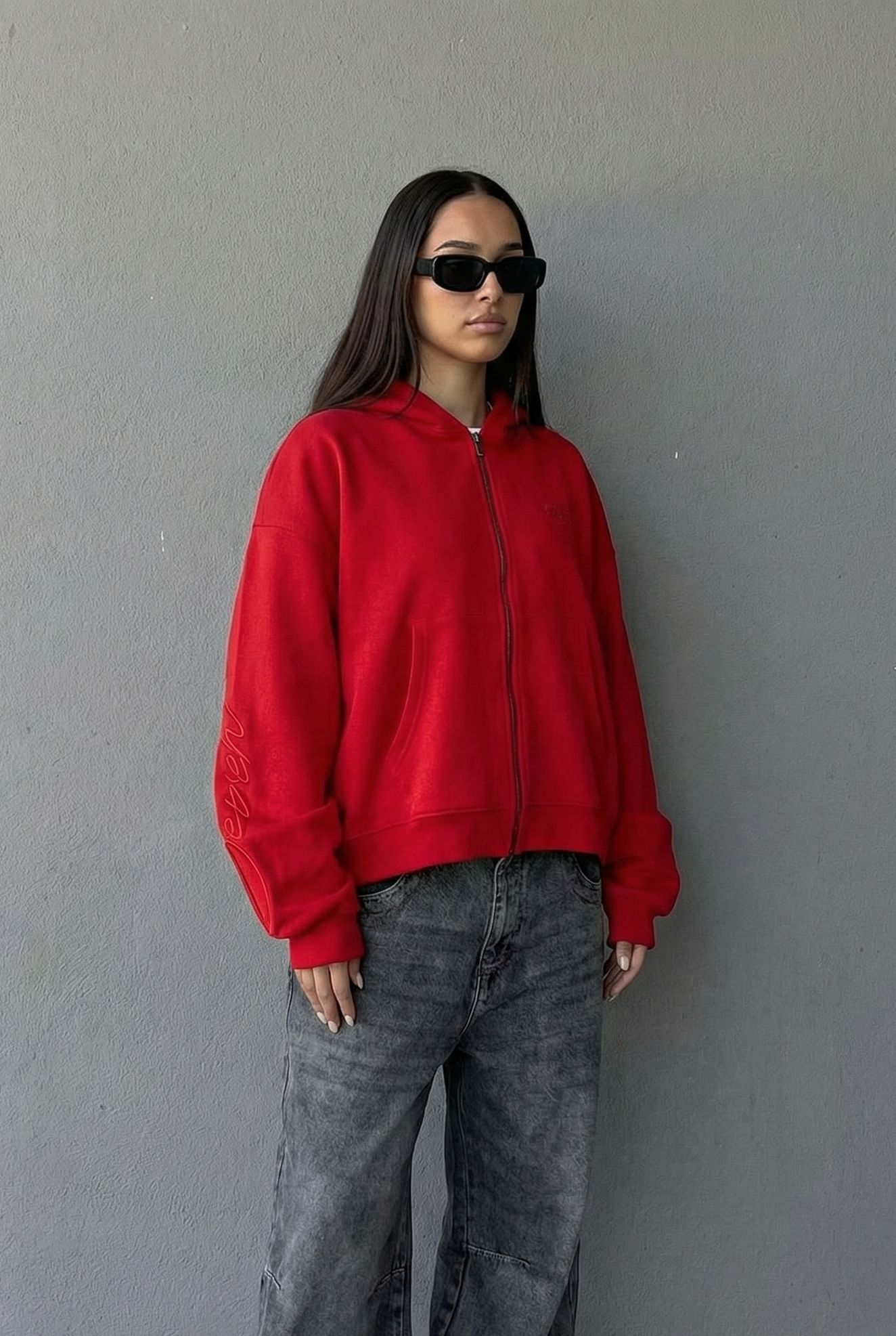 embroidered sweatshirt