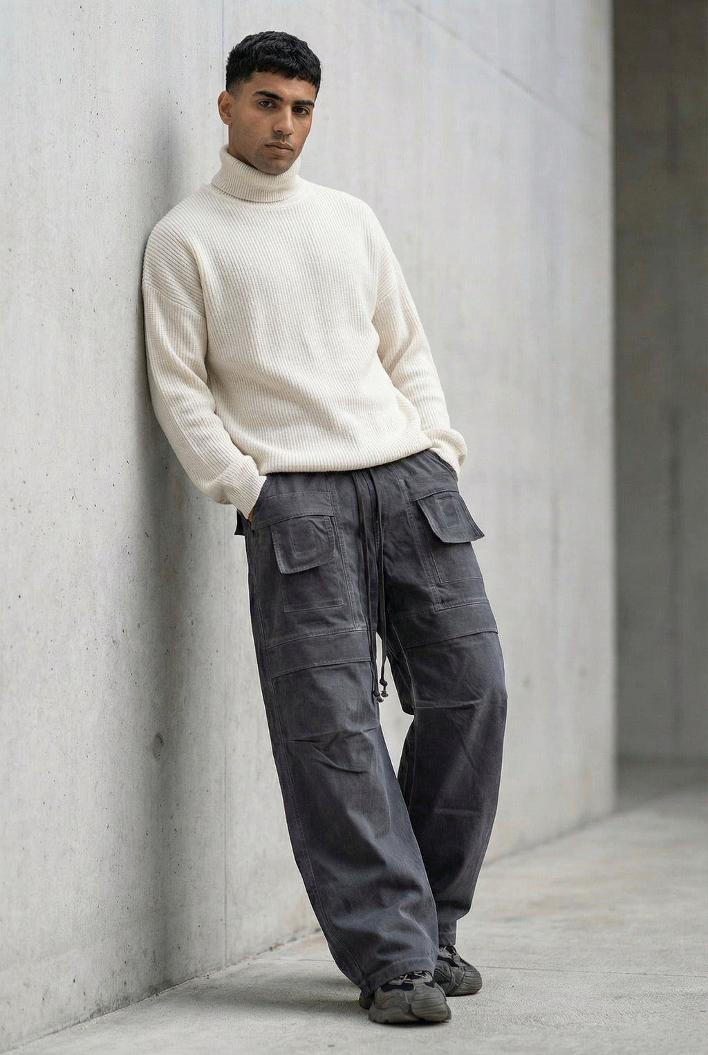 baggy fit soft trouser