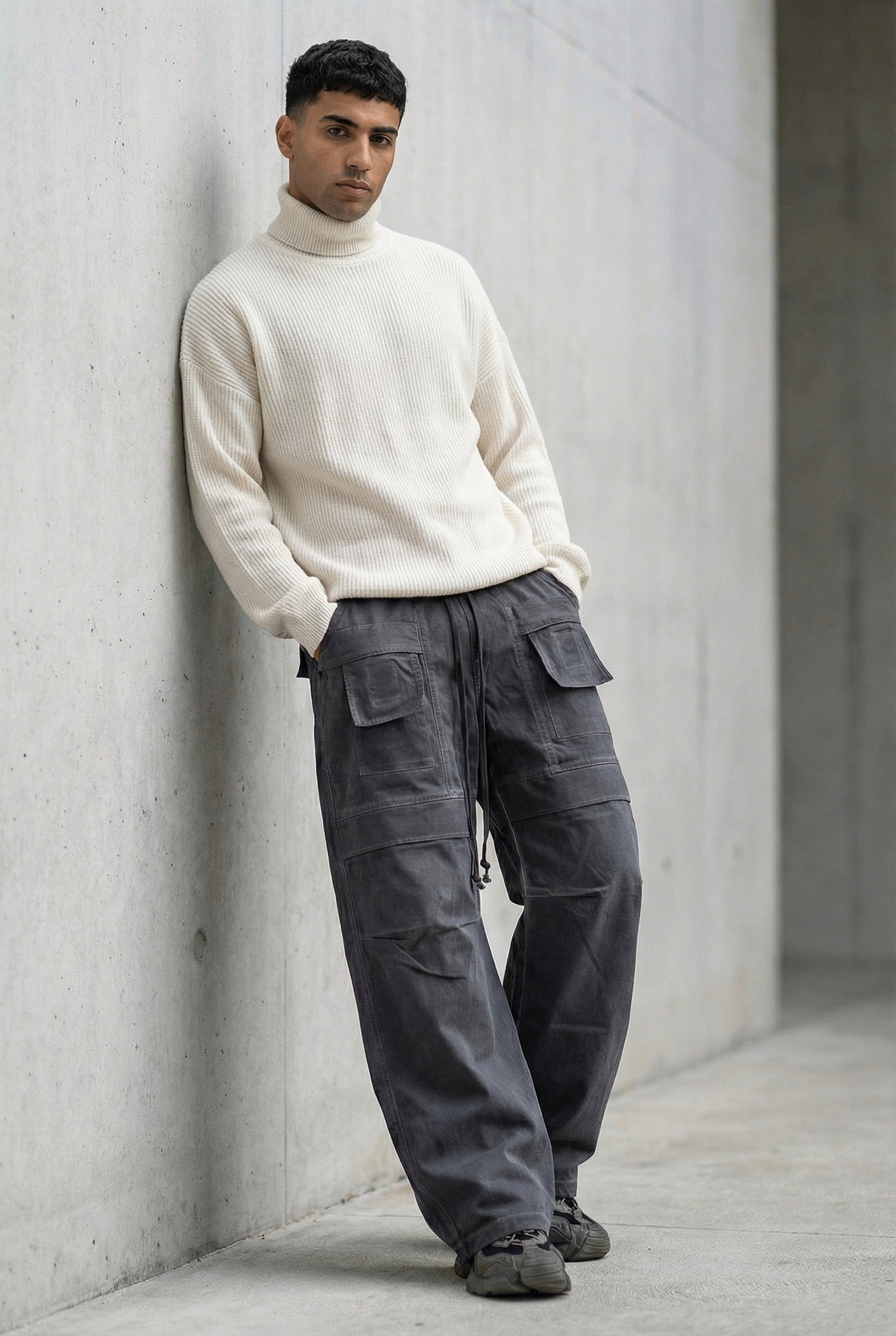 baggy fit soft trouser