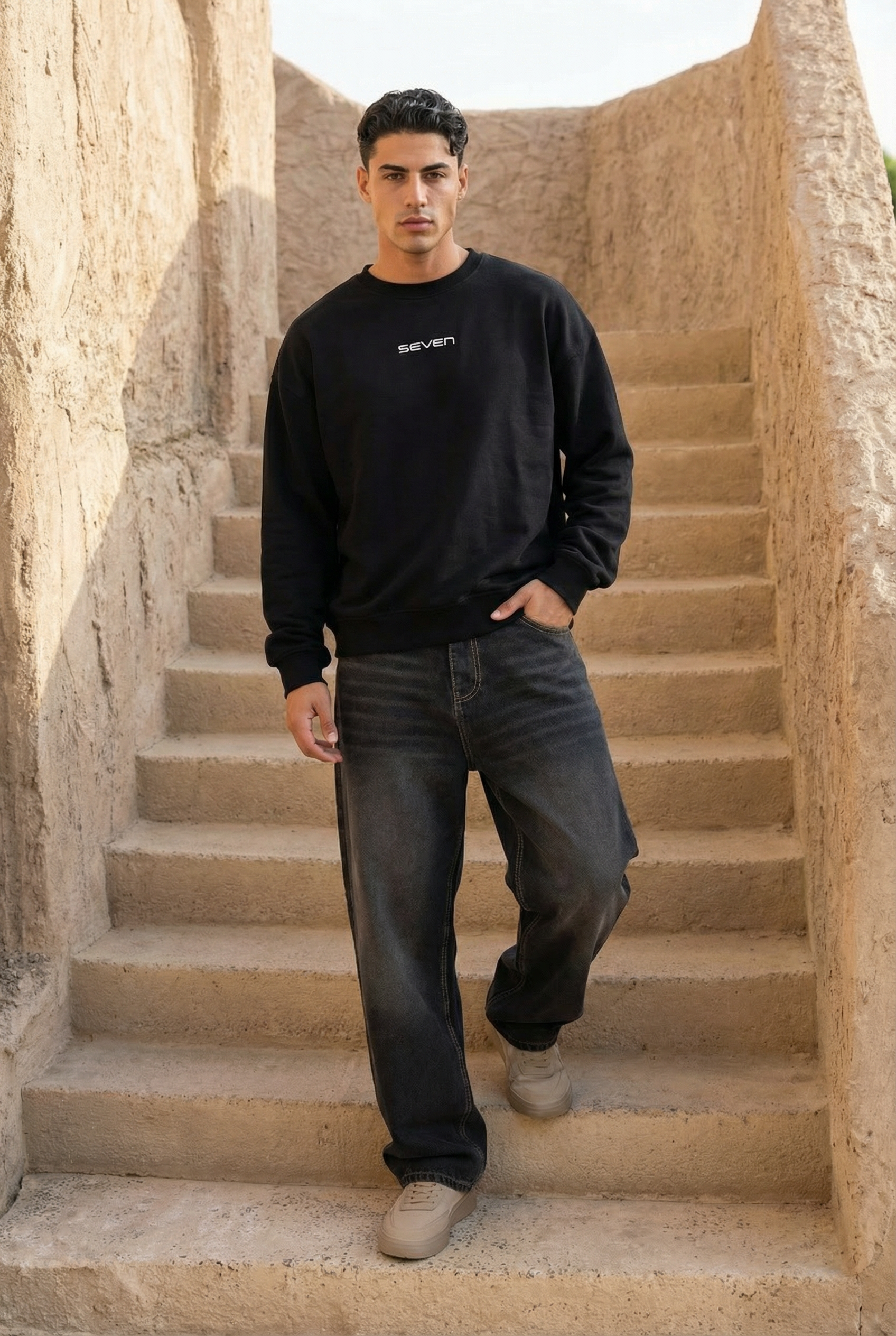 skater baggy fit denim