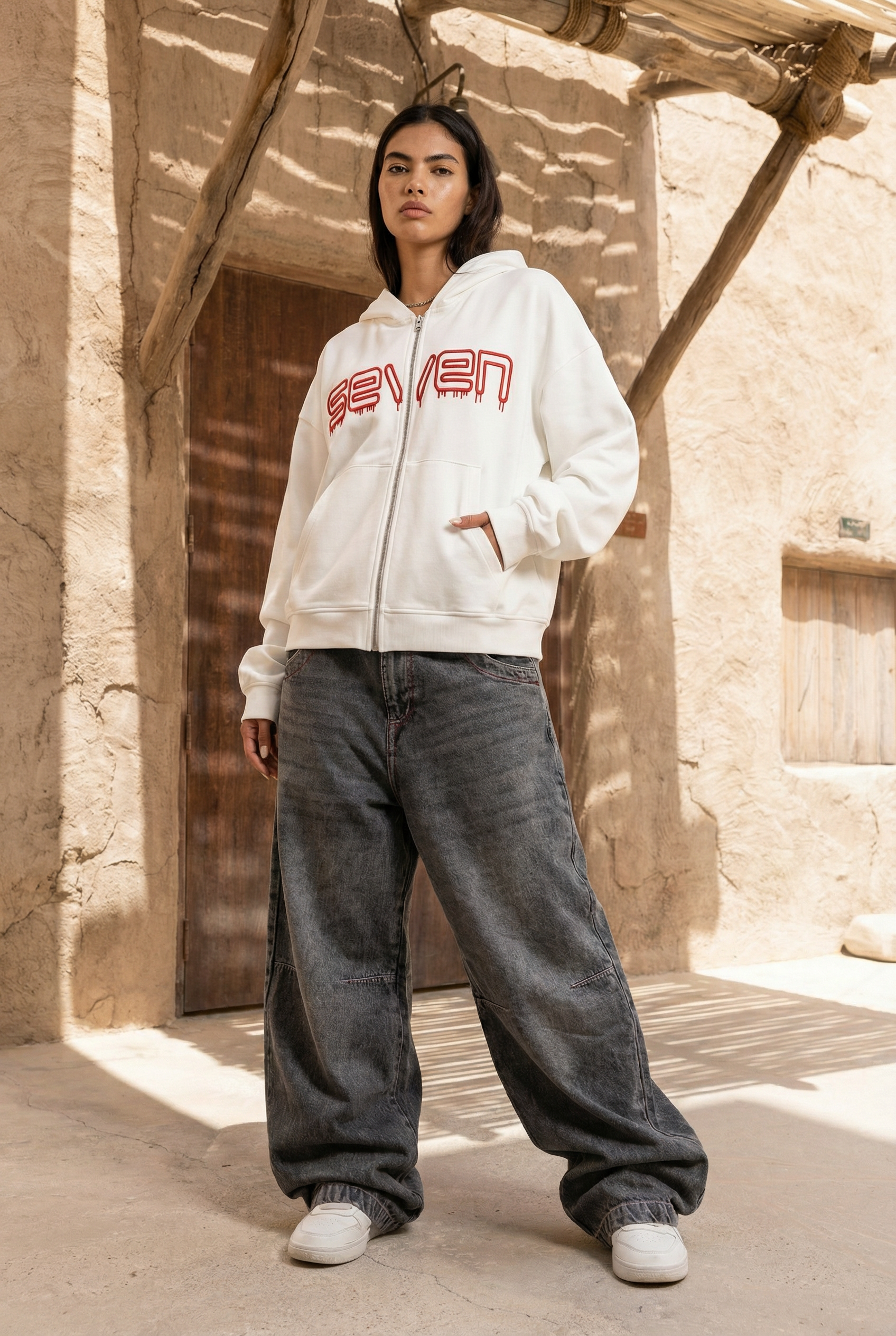 embroidered sweatshirt