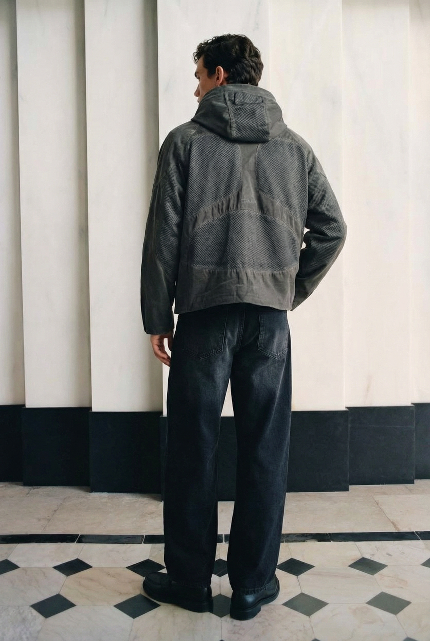 Washed green Technical Utility Jacket