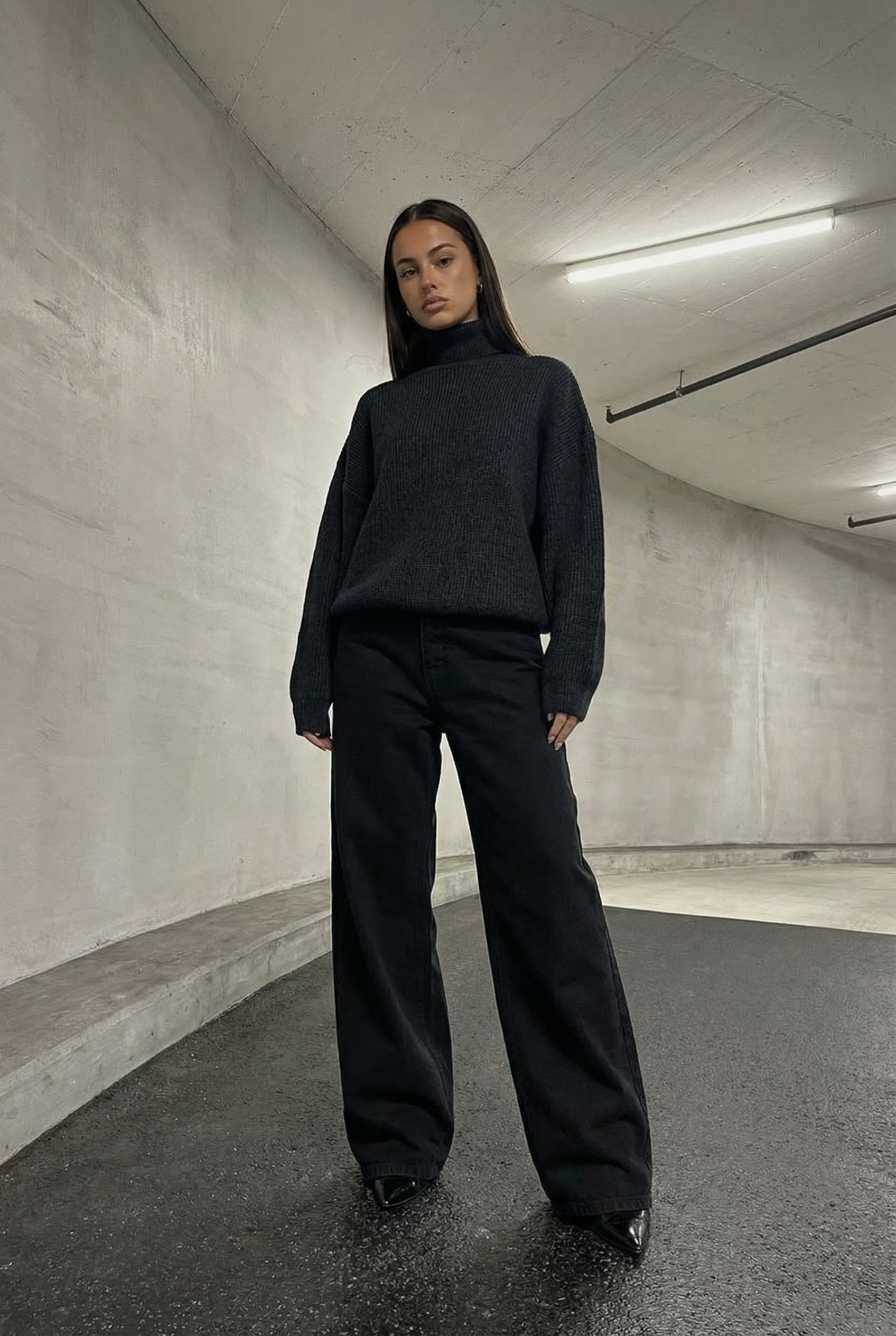 basic high neck knitwear