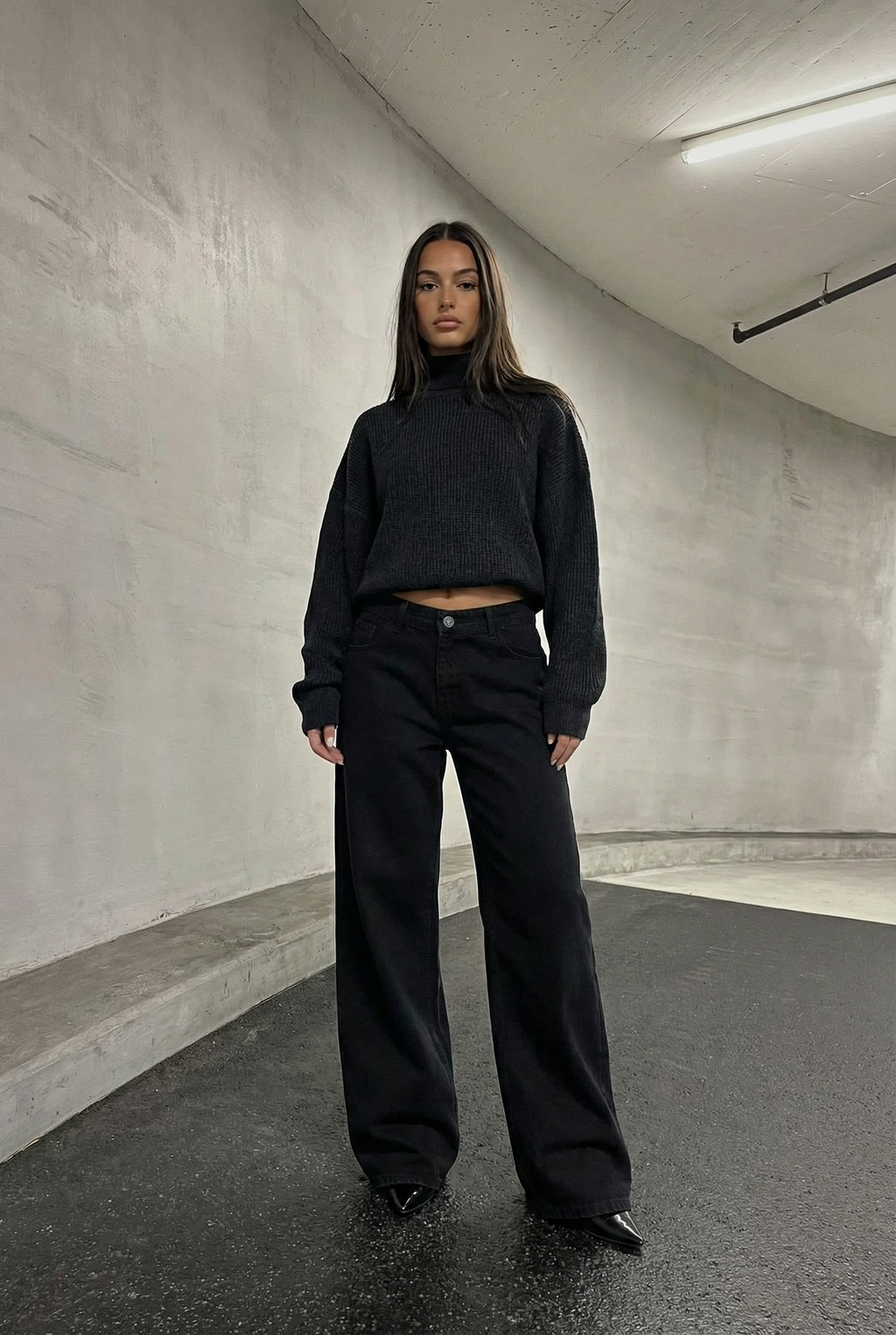 basic high neck knitwear