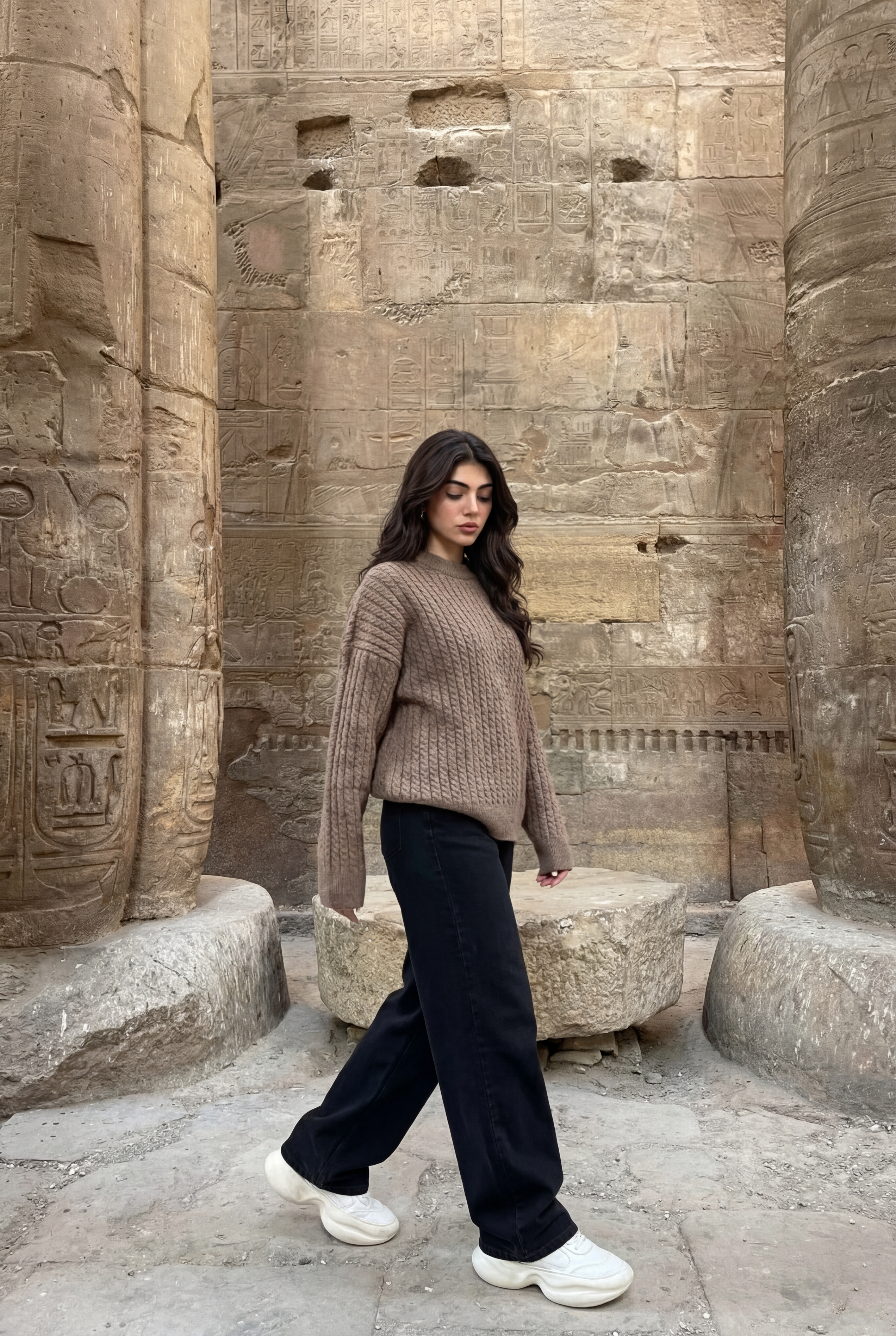 textured boxy fit knitwear