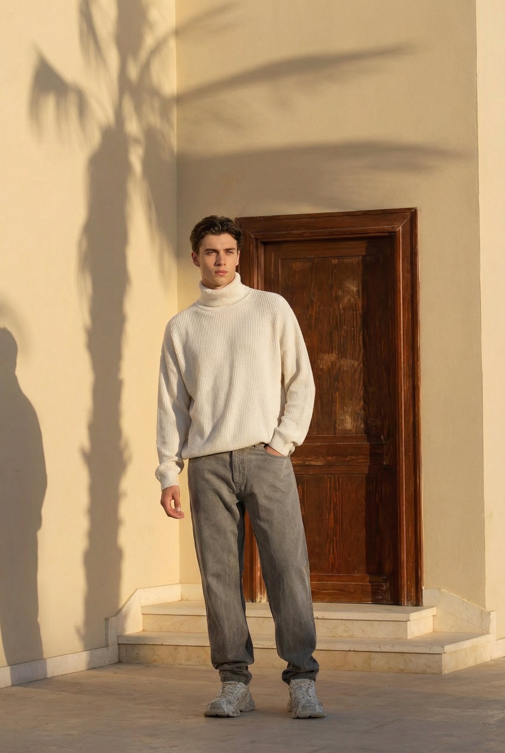 basic high neck knitwear