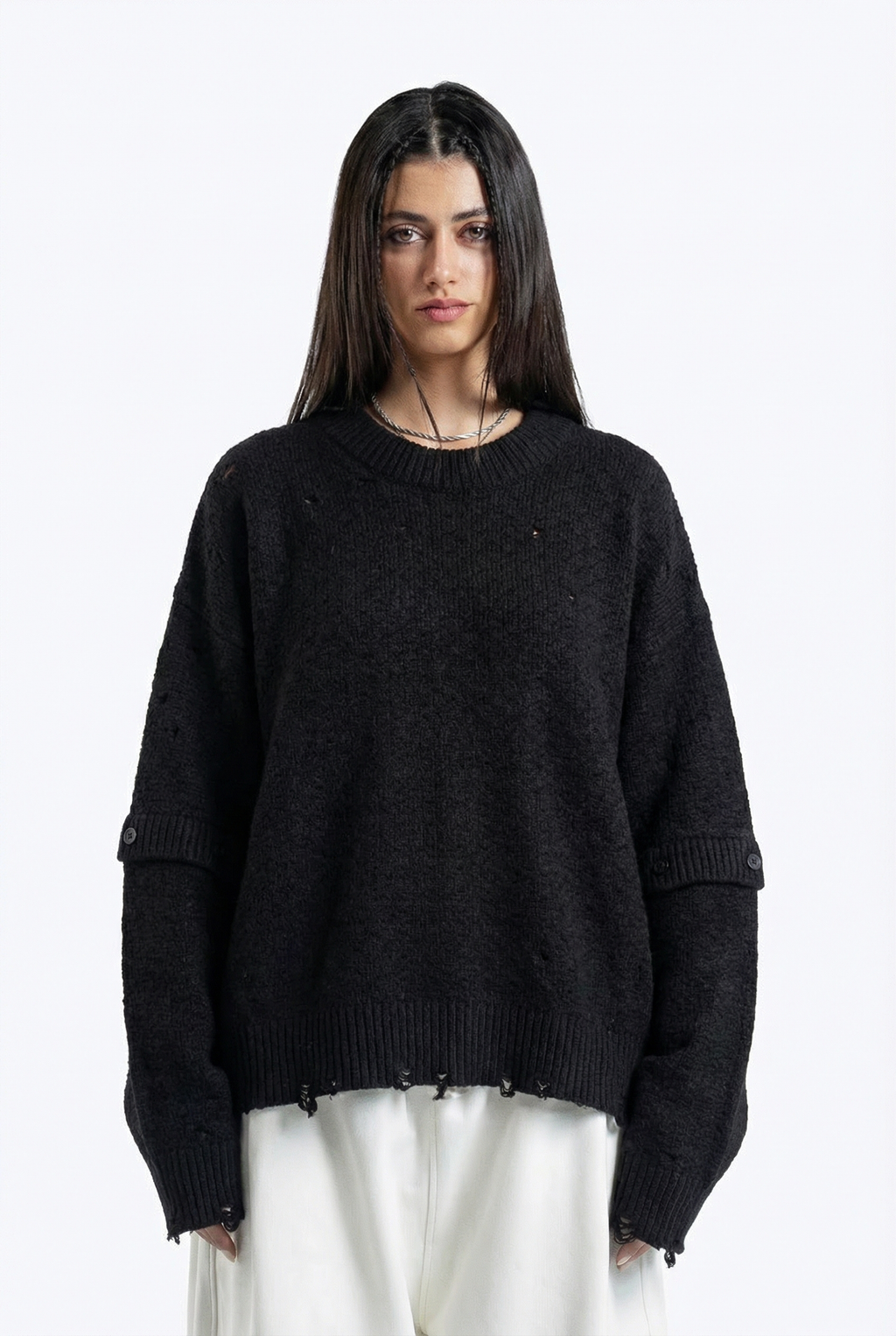 cropped fit knitwear
