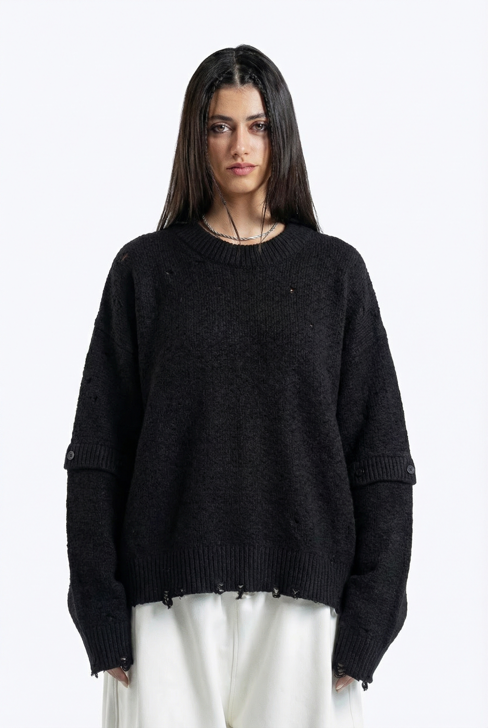 cropped fit knitwear