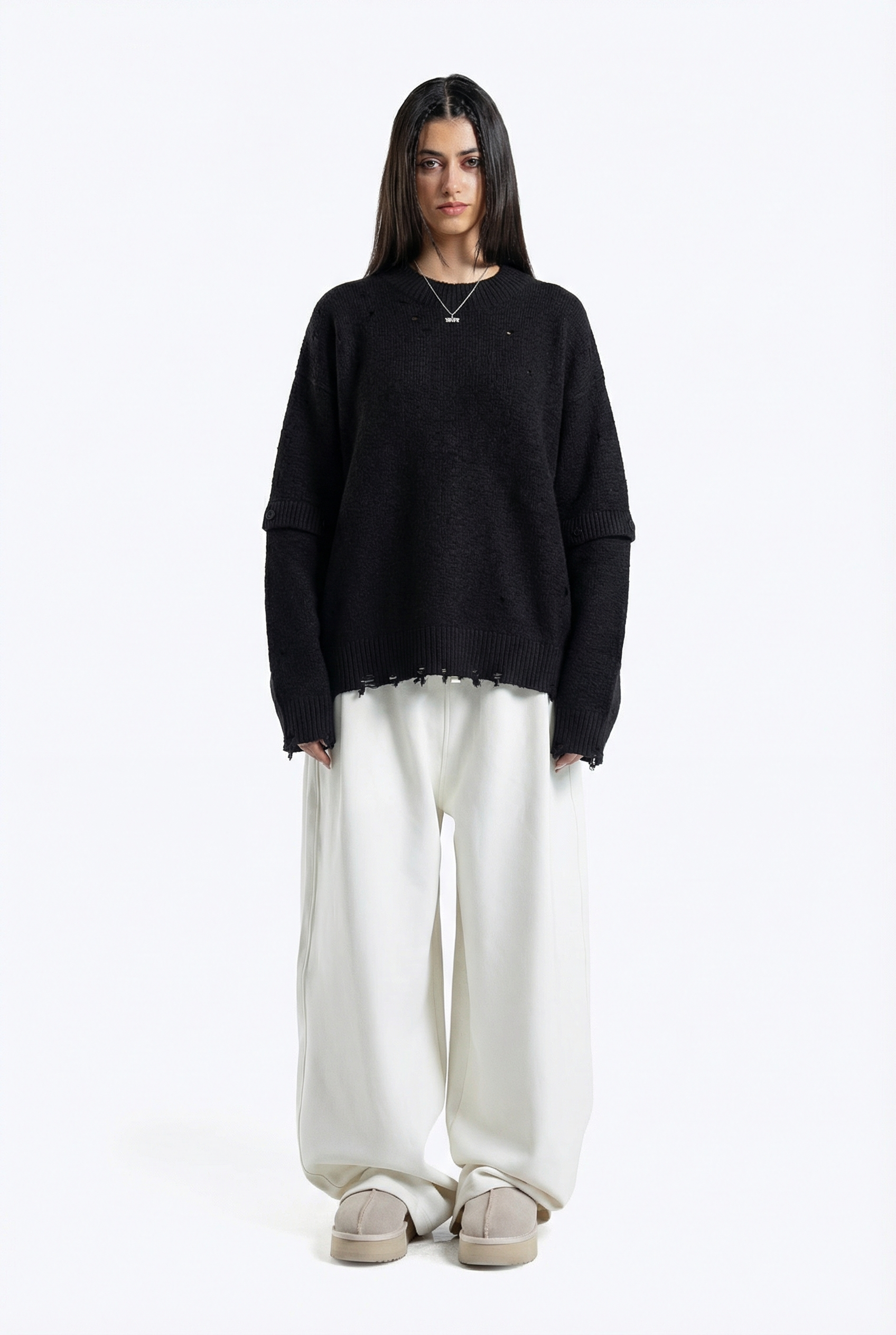 cropped fit knitwear