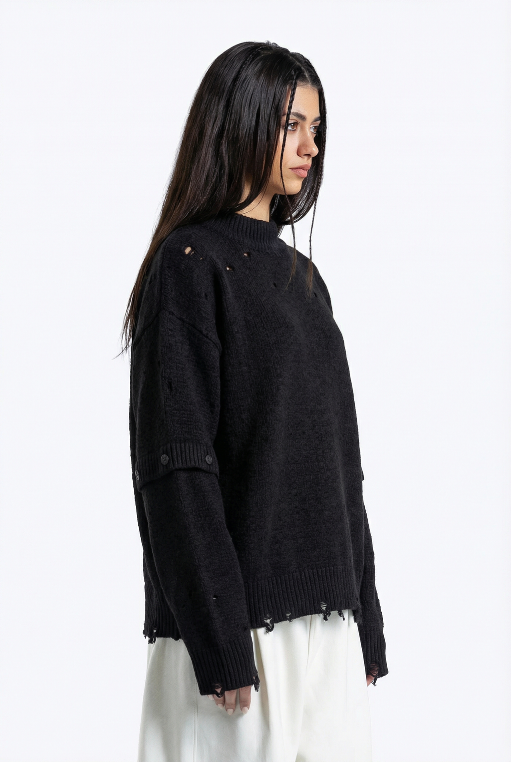 cropped fit knitwear