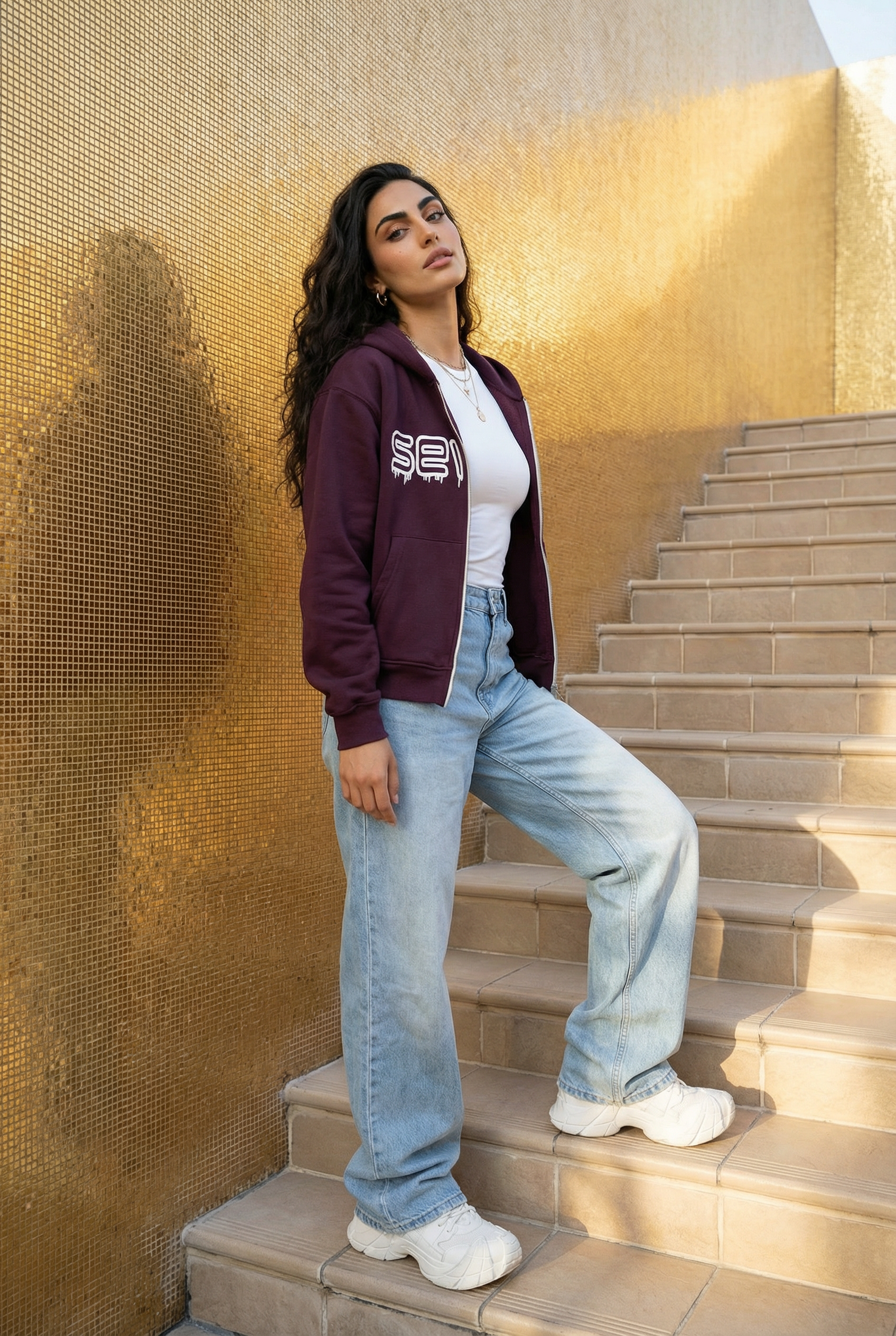 embroidered sweatshirt