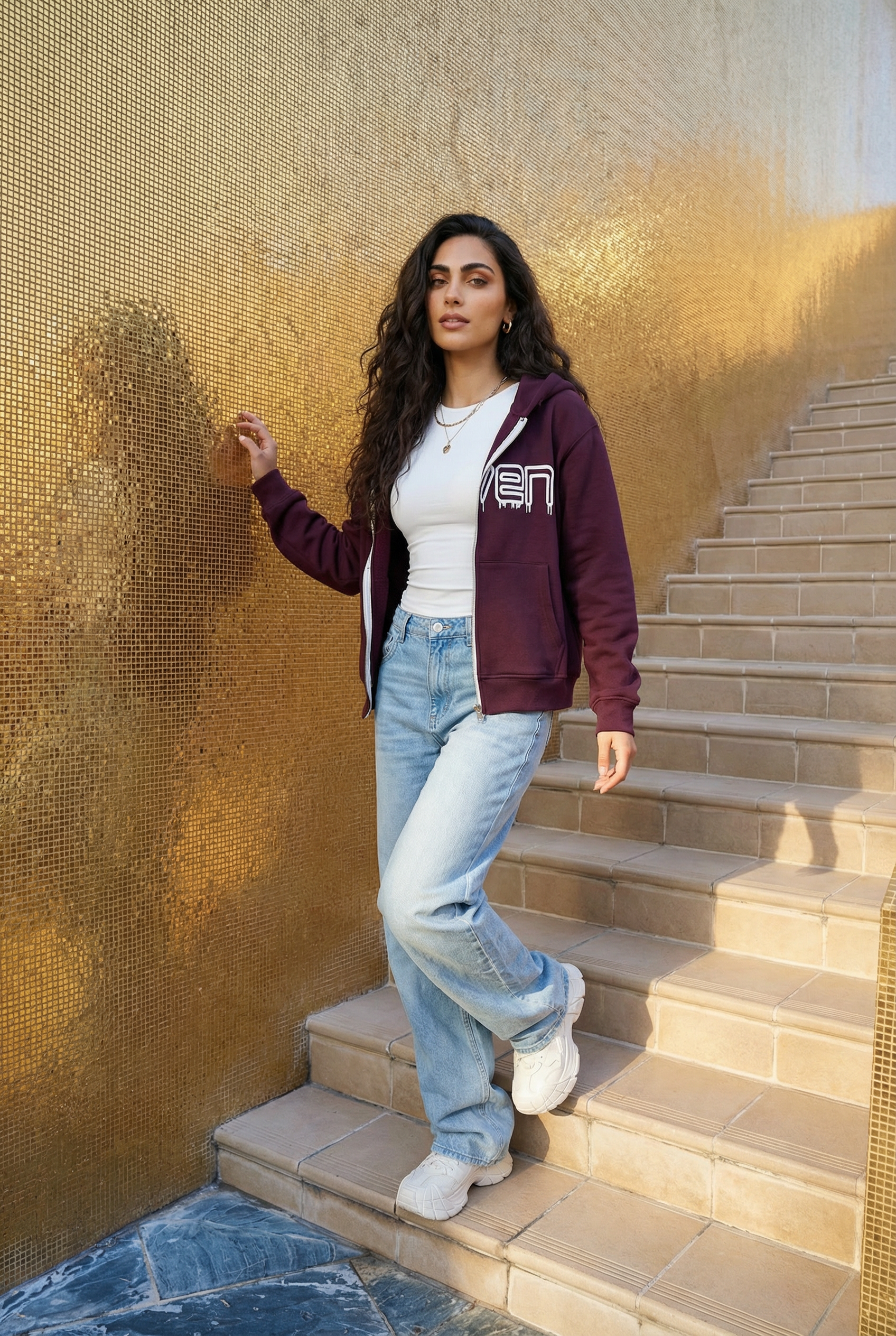 embroidered sweatshirt