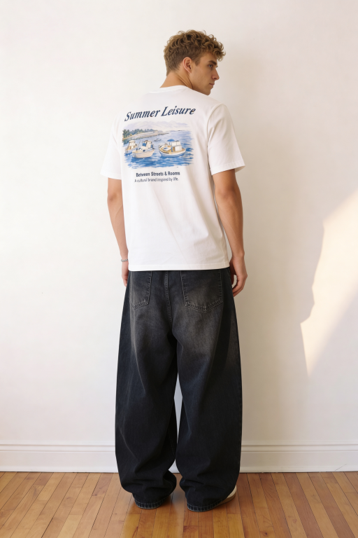 Summer leisure off white Tshirt