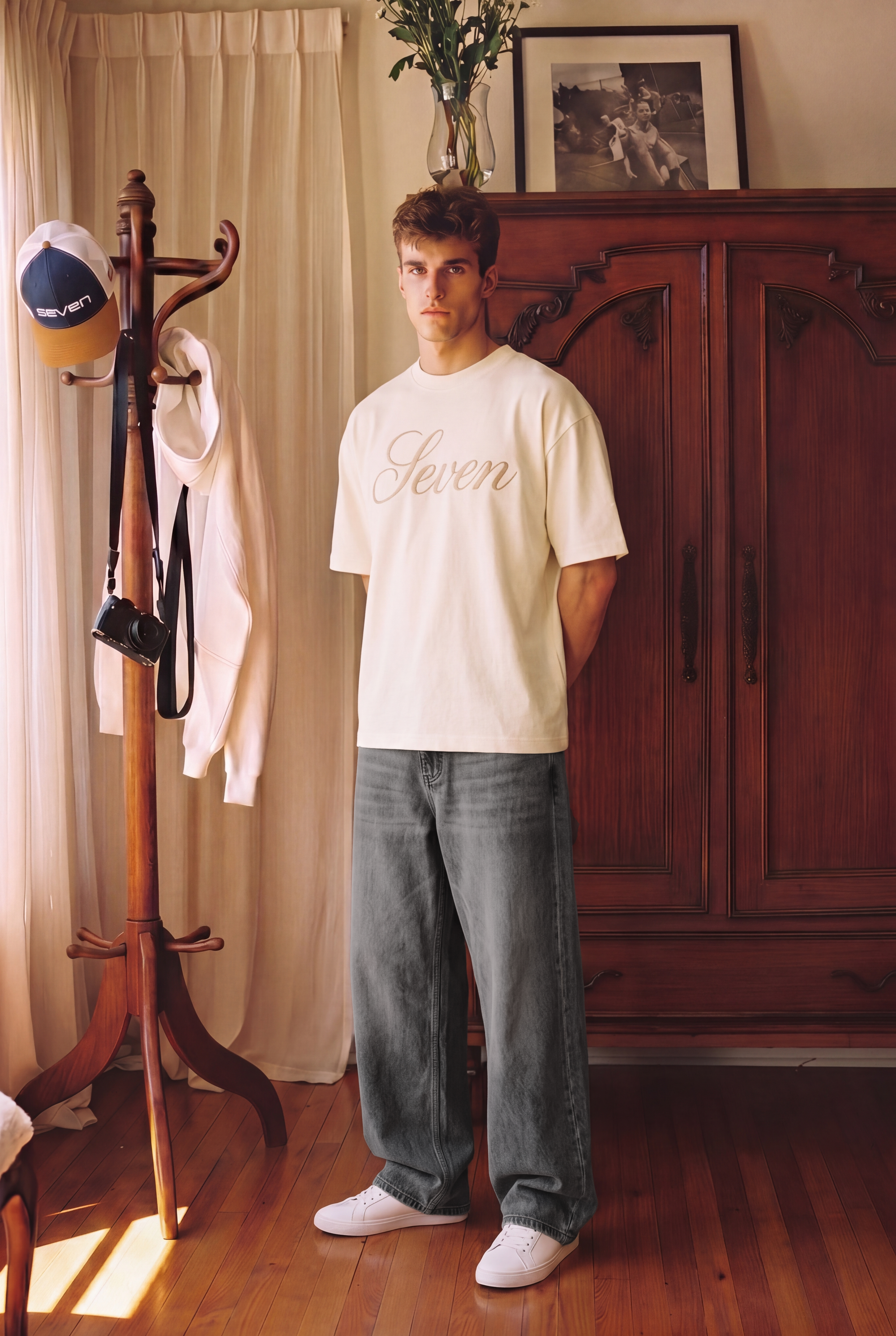 Men's White T-Shirt | SEVEN