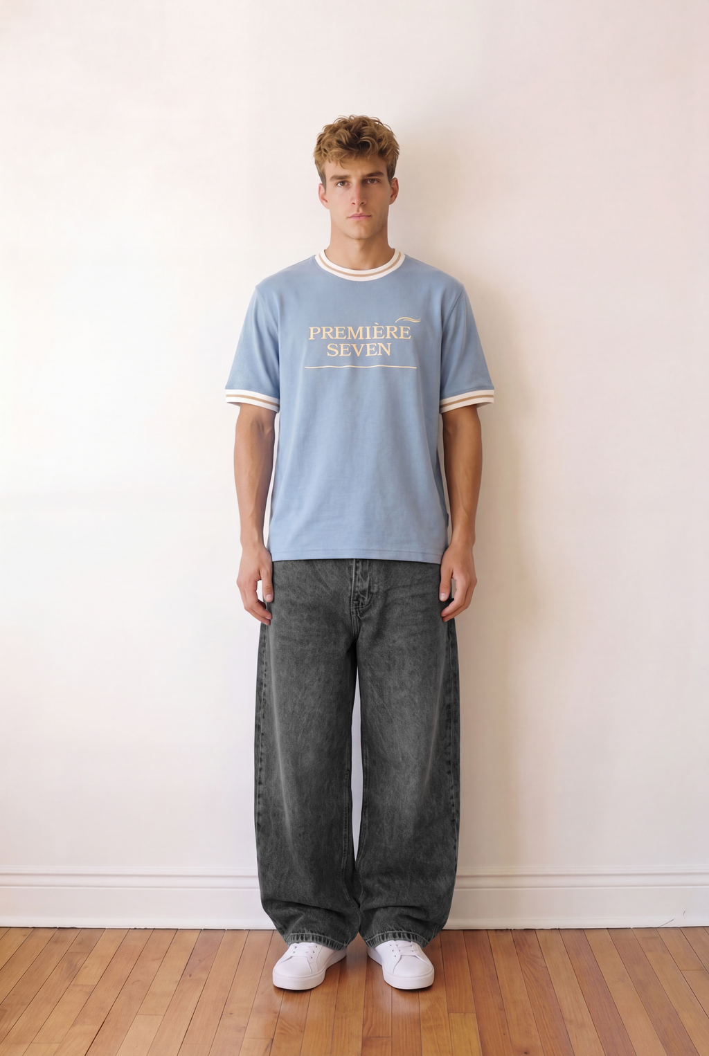 Men's Baby Blue T-Shirt | SEVEN