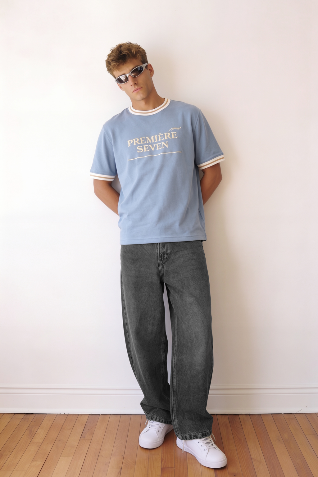 Men's Baby Blue T-Shirt | SEVEN