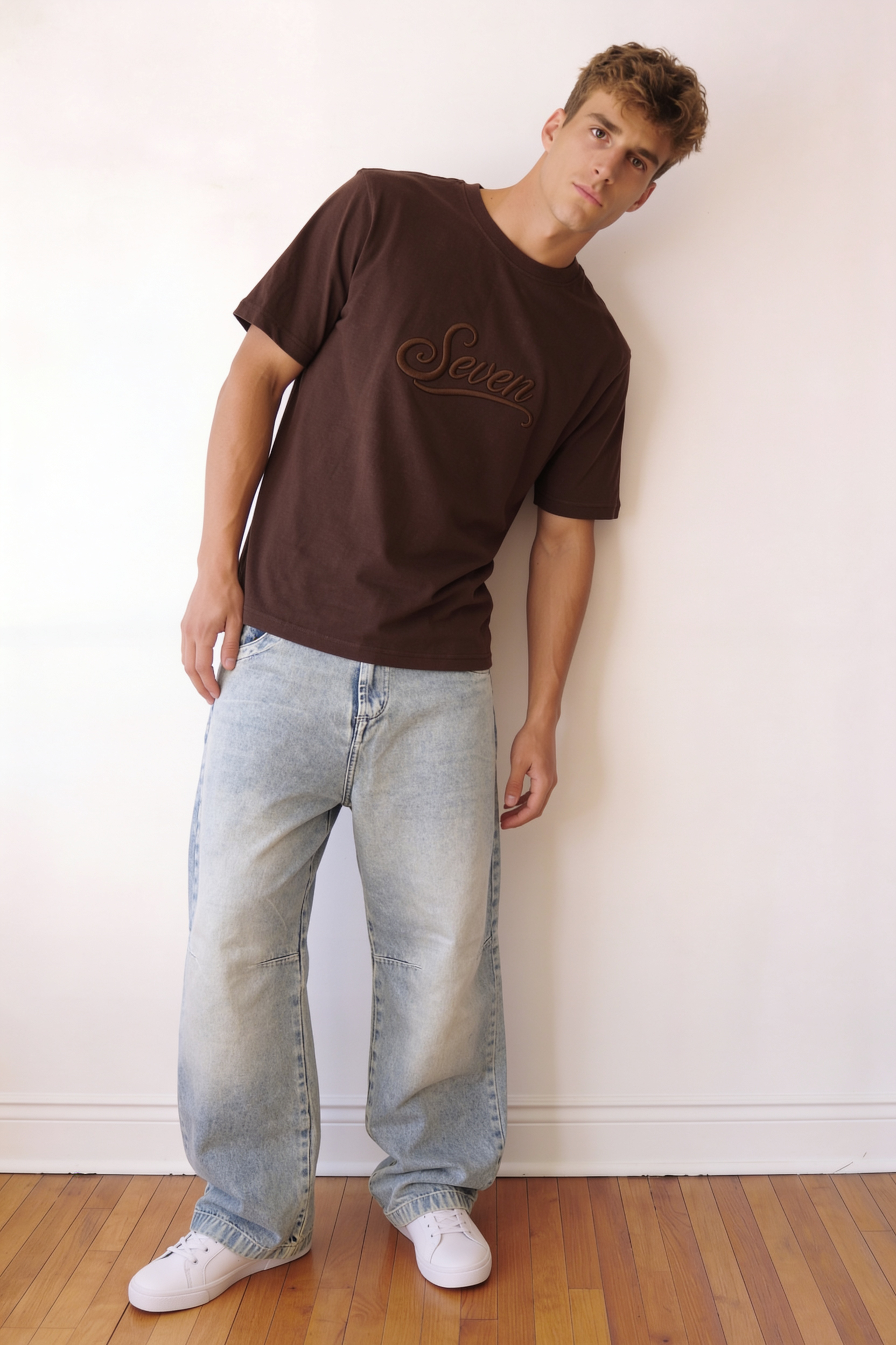 Men's Brown T-Shirt | SEVEN