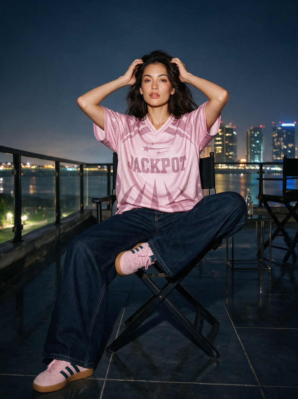 Varsity Football T-Shirt – Pink